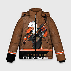 Куртка зимняя для мальчика Anaheim Ducks, цвет: 3D-красный