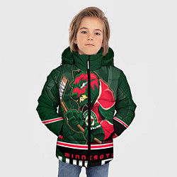 Куртка зимняя для мальчика Minnesota Wild, цвет: 3D-черный — фото 2