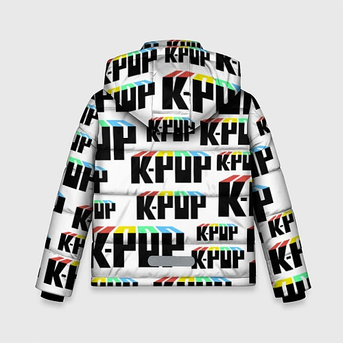 Зимняя куртка для мальчика K-pop Pattern / 3D-Черный – фото 2