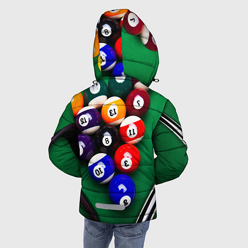 Зимняя куртка для мальчика Бильярд / 3D-Красный – фото 4