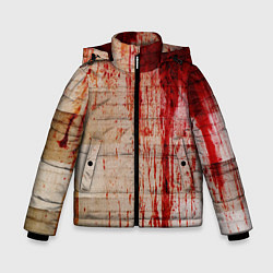 Куртка зимняя для мальчика Бинты 1, цвет: 3D-светло-серый