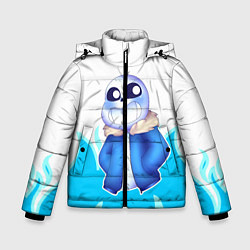 Куртка зимняя для мальчика Sans undertale, цвет: 3D-черный