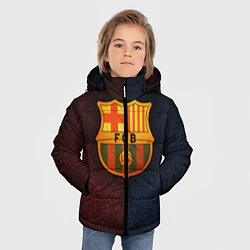 Куртка зимняя для мальчика Barcelona8, цвет: 3D-черный — фото 2