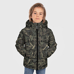 Куртка зимняя для мальчика Камуфляж с холодным оружием, цвет: 3D-черный — фото 2