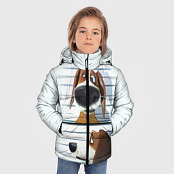 Куртка зимняя для мальчика Разыскивается пёс, цвет: 3D-черный — фото 2