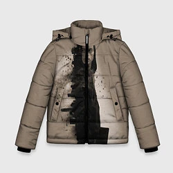 Куртка зимняя для мальчика Мистер робот 7, цвет: 3D-черный