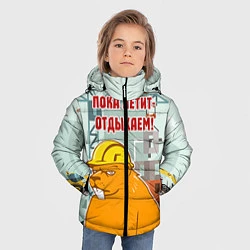 Куртка зимняя для мальчика Строитель 9, цвет: 3D-красный — фото 2