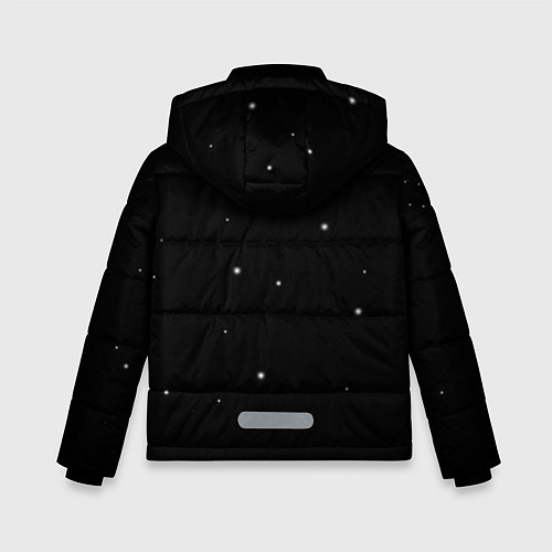 Зимняя куртка для мальчика Космическая сова / 3D-Черный – фото 2