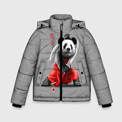 Куртка зимняя для мальчика Master Panda, цвет: 3D-светло-серый