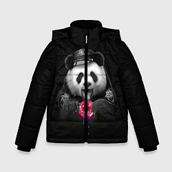 Куртка зимняя для мальчика Donut Panda, цвет: 3D-светло-серый