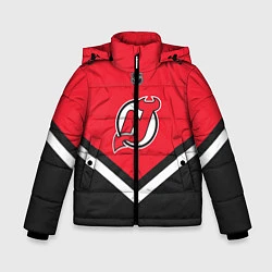 Куртка зимняя для мальчика NHL: New Jersey Devils, цвет: 3D-черный