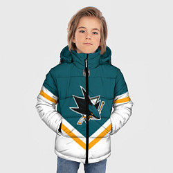 Куртка зимняя для мальчика NHL: San Jose Sharks, цвет: 3D-светло-серый — фото 2