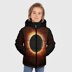 Куртка зимняя для мальчика Солнечное затмение, цвет: 3D-светло-серый — фото 2