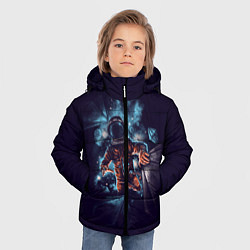 Куртка зимняя для мальчика Неизвестная галактика, цвет: 3D-красный — фото 2