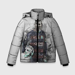 Куртка зимняя для мальчика Lionel Messi, цвет: 3D-светло-серый