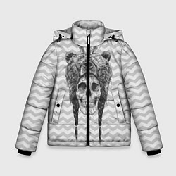 Куртка зимняя для мальчика Мертвый шаман, цвет: 3D-черный