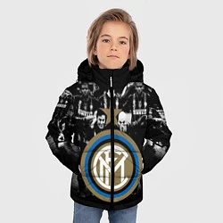 Куртка зимняя для мальчика Интер ФК, цвет: 3D-черный — фото 2