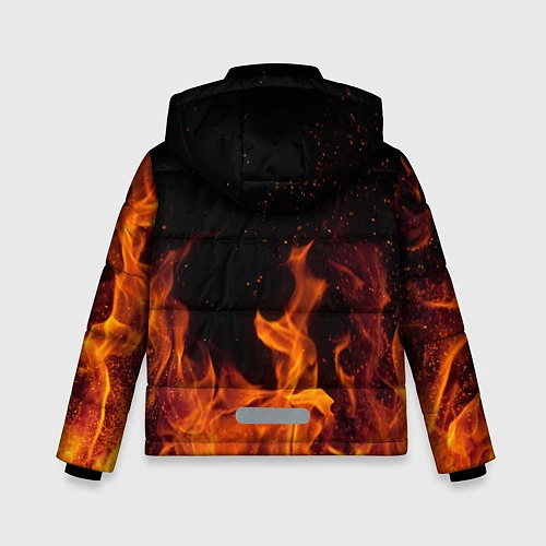 Зимняя куртка для мальчика Linkin Park: Hell Flame / 3D-Светло-серый – фото 2