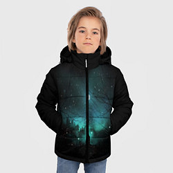Куртка зимняя для мальчика Взгляд на звезды, цвет: 3D-красный — фото 2