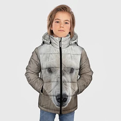 Куртка зимняя для мальчика Белый медведь, цвет: 3D-черный — фото 2