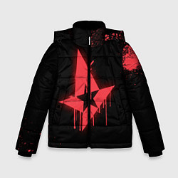 Куртка зимняя для мальчика Astralis: Black collection, цвет: 3D-светло-серый