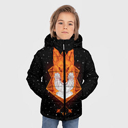 Куртка зимняя для мальчика Огненный лис, цвет: 3D-черный — фото 2