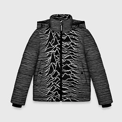 Куртка зимняя для мальчика Joy Division: Unknown Pleasures, цвет: 3D-черный