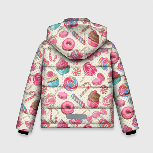 Зимняя куртка для мальчика Радости для сладости / 3D-Светло-серый – фото 2