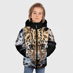 Куртка зимняя для мальчика Дикая кошка, цвет: 3D-черный — фото 2