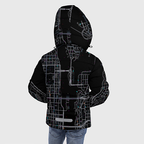 Зимняя куртка для мальчика GTA V: Map / 3D-Красный – фото 4
