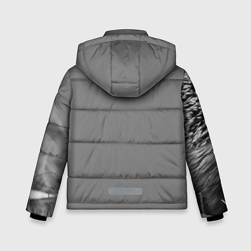Зимняя куртка для мальчика Взгляд ёжика / 3D-Красный – фото 2