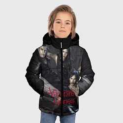 Куртка зимняя для мальчика Дневники вампира, цвет: 3D-черный — фото 2