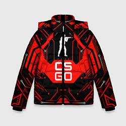 Куртка зимняя для мальчика CS:GO Techno Style, цвет: 3D-черный