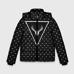 Куртка зимняя для мальчика Hipster Wonderland, цвет: 3D-черный