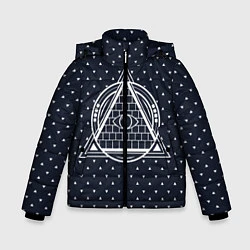 Куртка зимняя для мальчика Illuminati, цвет: 3D-красный