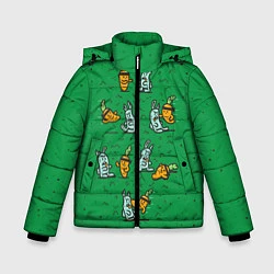Куртка зимняя для мальчика Боевая морковь, цвет: 3D-красный