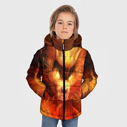 Куртка зимняя для мальчика Fire Wolf, цвет: 3D-черный — фото 2