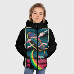 Куртка зимняя для мальчика Led Zeppelin: Colour Fly, цвет: 3D-красный — фото 2