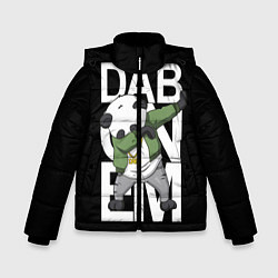 Куртка зимняя для мальчика Panda dab, цвет: 3D-черный