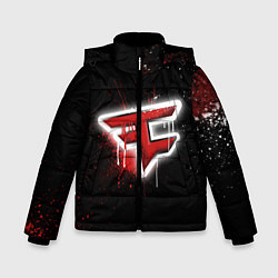 Куртка зимняя для мальчика FaZe Clan: Black collection, цвет: 3D-красный