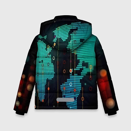 Зимняя куртка для мальчика Digital world / 3D-Черный – фото 2