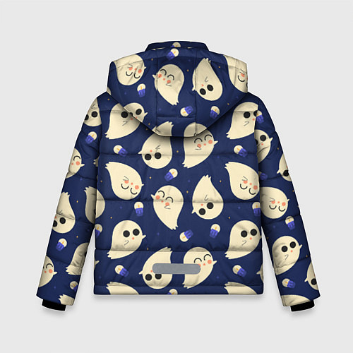 Зимняя куртка для мальчика Призрак на хэллоуин / 3D-Черный – фото 2