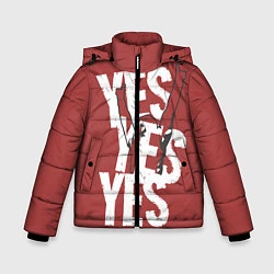 Куртка зимняя для мальчика Bryan Danielson: Yes, цвет: 3D-черный