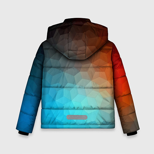Зимняя куртка для мальчика Битва абстракций / 3D-Черный – фото 2