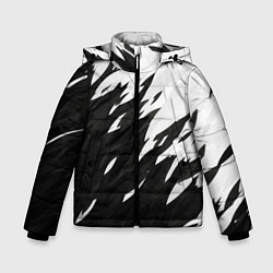 Куртка зимняя для мальчика Black & white, цвет: 3D-светло-серый