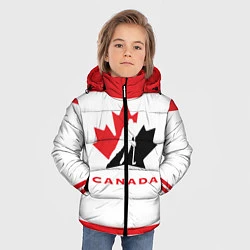 Куртка зимняя для мальчика Canada Team, цвет: 3D-черный — фото 2