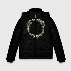 Куртка зимняя для мальчика TES 8, цвет: 3D-черный