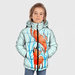 Куртка зимняя для мальчика Маленький лисенок, цвет: 3D-черный — фото 2