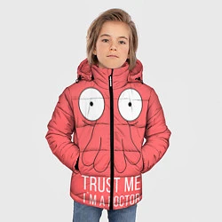 Куртка зимняя для мальчика Доверься Зойдбергу, цвет: 3D-черный — фото 2