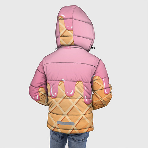 Зимняя куртка для мальчика Мороженое Black Milk / 3D-Красный – фото 4